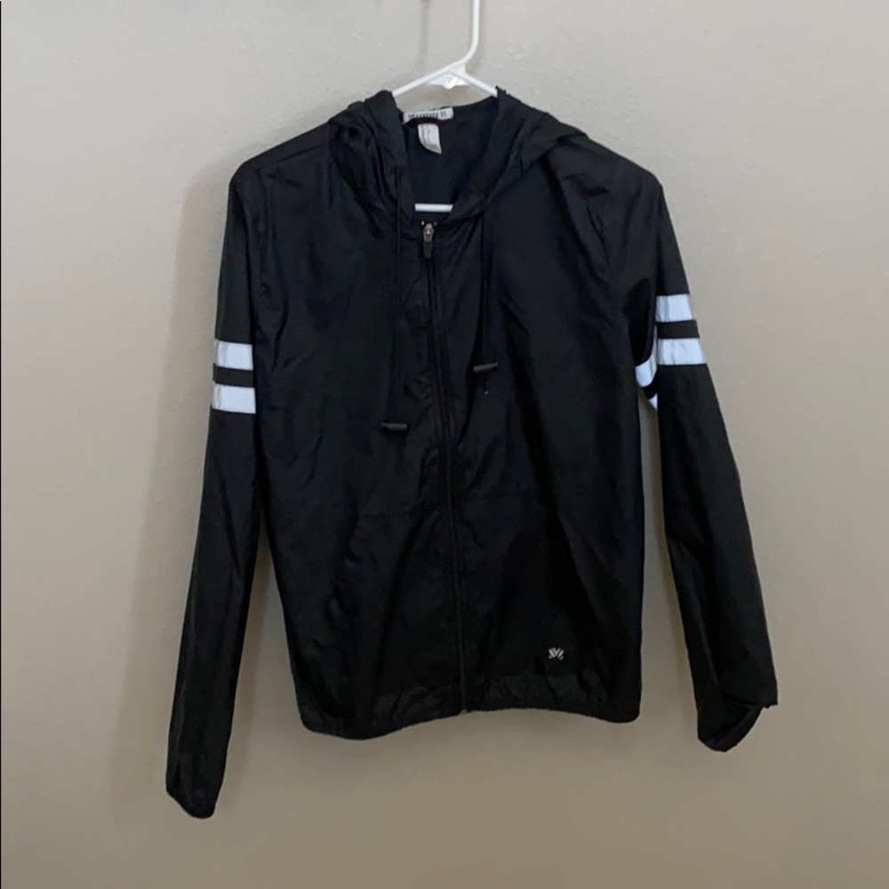 forever 21 reflective-sleeved jacket